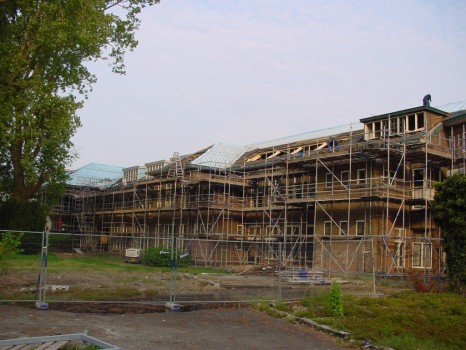 Renovatie Keningstate Franeker tijdens de verbouw